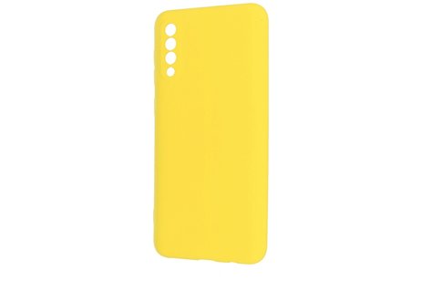 Fashion Backcover Telefoonhoesje - Color Hoesje - Geschikt voor Samsung Galaxy A50/s - Geel