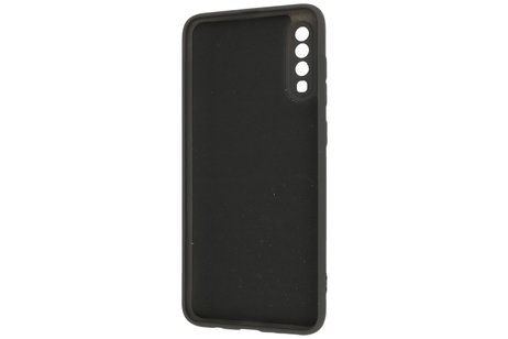 Fashion Backcover Telefoonhoesje - Color Hoesje - Geschikt voor Samsung Galaxy A70/s - Zwart