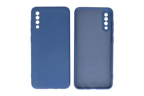 BAOHU Fashion Backcover Telefoonhoesje - Color Hoesje - Geschikt voor Samsung Galaxy A70/s - Navy