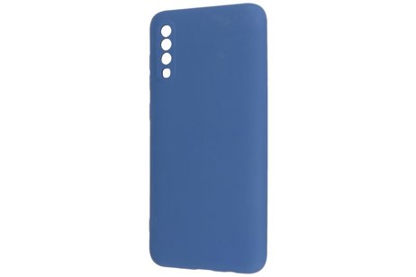 BAOHU Fashion Backcover Telefoonhoesje - Color Hoesje - Geschikt voor Samsung Galaxy A70/s - Navy