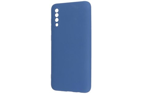 Fashion Backcover Telefoonhoesje - Color Hoesje - Geschikt voor Samsung Galaxy A70/s - Navy