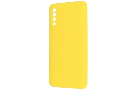 BAOHU Fashion Backcover Telefoonhoesje - Color Hoesje - Geschikt voor Samsung Galaxy A70/s - Geel