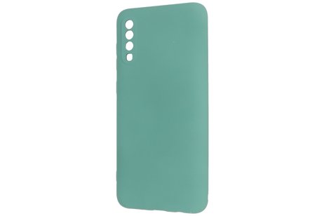 BAOHU Fashion Backcover Telefoonhoesje - Color Hoesje - Geschikt voor Samsung Galaxy A70/s - Donker Groen