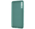 BAOHU Fashion Backcover Telefoonhoesje - Color Hoesje - Geschikt voor Samsung Galaxy A70/s - Donker Groen