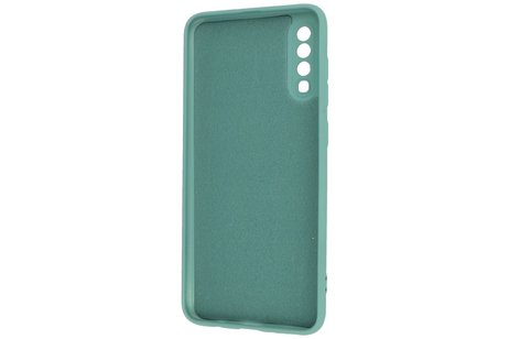 BAOHU Fashion Backcover Telefoonhoesje - Color Hoesje - Geschikt voor Samsung Galaxy A70/s - Donker Groen