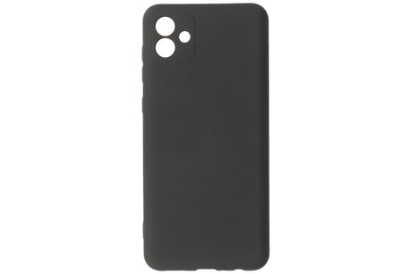 Fashion Backcover Telefoonhoesje - Color Hoesje - Geschikt voor de Samsung Galaxy A04e - Zwart