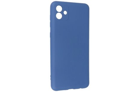 Fashion Backcover Telefoonhoesje - Color Hoesje - Geschikt voor de Samsung Galaxy A04e - Navy