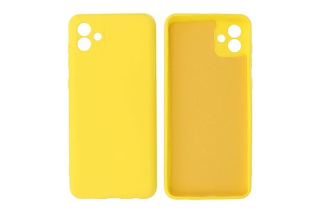 BAOHU Fashion Backcover Telefoonhoesje - Color Hoesje - Geschikt voor de Samsung Galaxy A04e - Geel