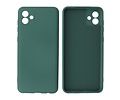Fashion Backcover Telefoonhoesje - Color Hoesje - Geschikt voor de Samsung Galaxy A04e - Donker Groen
