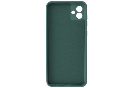 Fashion Backcover Telefoonhoesje - Color Hoesje - Geschikt voor de Samsung Galaxy A04e - Donker Groen