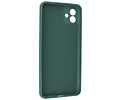 BAOHU Fashion Backcover Telefoonhoesje - Color Hoesje - Geschikt voor de Samsung Galaxy A04e - Donker Groen