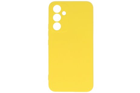 Fashion Backcover Telefoonhoesje - Color Hoesje - Geschikt voor de Samsung Galaxy A34 5G - Geel