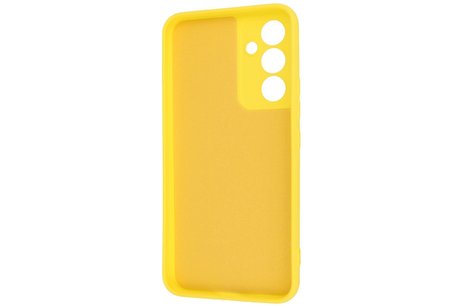 Fashion Backcover Telefoonhoesje - Color Hoesje - Geschikt voor de Samsung Galaxy A34 5G - Geel