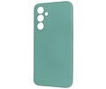 Fashion Backcover Telefoonhoesje - Color Hoesje - Geschikt voor de Samsung Galaxy A54 5G - Donker Groen
