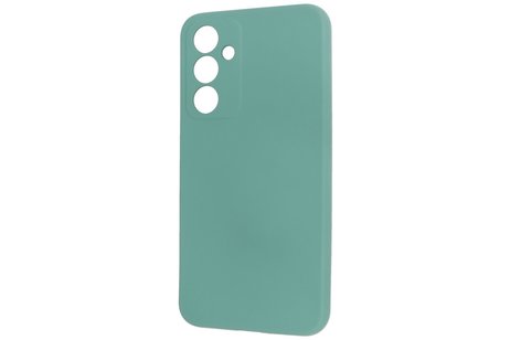 Fashion Backcover Telefoonhoesje - Color Hoesje - Geschikt voor de Samsung Galaxy A54 5G - Donker Groen