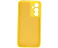 Fashion Backcover Telefoonhoesje - Color Hoesje - Geschikt voor de Samsung Galaxy A14 5G - Geel