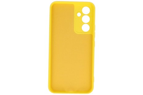 Fashion Backcover Telefoonhoesje - Color Hoesje - Geschikt voor de Samsung Galaxy A14 5G - Geel