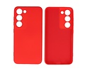 Fashion Backcover Telefoonhoesje - Color Hoesje - Geschikt voor de Samsung Galaxy S23 - Rood