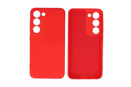 Fashion Backcover Telefoonhoesje - Color Hoesje - Geschikt voor de Samsung Galaxy S23 - Rood