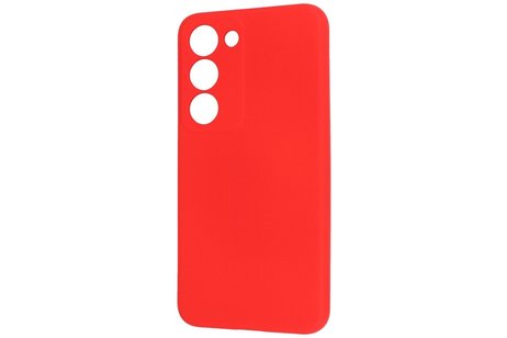 Fashion Backcover Telefoonhoesje - Color Hoesje - Geschikt voor de Samsung Galaxy S23 - Rood