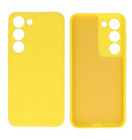 Samsung Galaxy S23 Hoesje Fashion Backcover Telefoonhoesje Geel