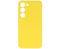 Fashion Backcover Telefoonhoesje - Color Hoesje - Geschikt voor de Samsung Galaxy S23 - Geel