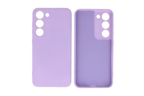 Fashion Backcover Telefoonhoesje - Color Hoesje - Geschikt voor de Samsung Galaxy S23 - Paars