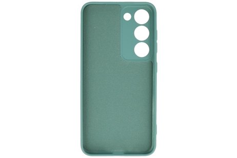 Fashion Backcover Telefoonhoesje - Color Hoesje - Geschikt voor de Samsung Galaxy S23 - Donker Groen