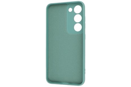 Fashion Backcover Telefoonhoesje - Color Hoesje - Geschikt voor de Samsung Galaxy S23 - Donker Groen