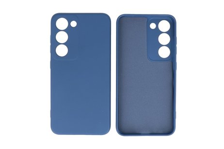 BAOHU Fashion Backcover Telefoonhoesje - Color Hoesje - Geschikt voor de Samsung Galaxy S23 Plus - Navy