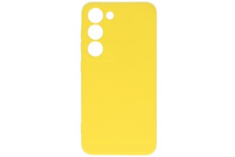 Fashion Backcover Telefoonhoesje - Color Hoesje - Geschikt voor de Samsung Galaxy S23 Plus - Geel