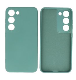 BAOHU Samsung Galaxy S23 Plus Hoesje Fashion Backcover Telefoonhoesje Donker Groen