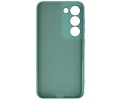 Fashion Backcover Telefoonhoesje - Color Hoesje - Geschikt voor de Samsung Galaxy S23 Plus - Donker Groen