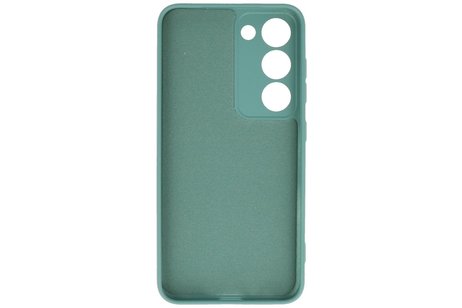 Fashion Backcover Telefoonhoesje - Color Hoesje - Geschikt voor de Samsung Galaxy S23 Plus - Donker Groen