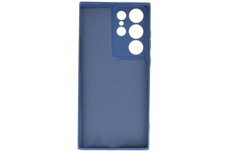 BAOHU Fashion Backcover Telefoonhoesje - Color Hoesje - Geschikt voor de Samsung Galaxy S23 ULtra - Navy