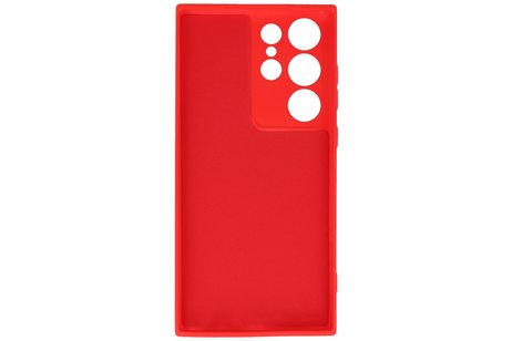 Fashion Backcover Telefoonhoesje - Color Hoesje - Geschikt voor de Samsung Galaxy S23 ULtra - Rood