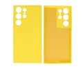 BAOHU Fashion Backcover Telefoonhoesje - Color Hoesje - Geschikt voor de Samsung Galaxy S23 ULtra - Geel