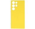 BAOHU Fashion Backcover Telefoonhoesje - Color Hoesje - Geschikt voor de Samsung Galaxy S23 ULtra - Geel