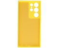BAOHU Fashion Backcover Telefoonhoesje - Color Hoesje - Geschikt voor de Samsung Galaxy S23 ULtra - Geel
