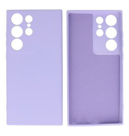 BAOHU Samsung Galaxy S23 Ultra Hoesje Fashion Backcover Telefoonhoesje Paars