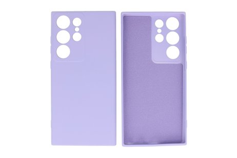 BAOHU Fashion Backcover Telefoonhoesje - Color Hoesje - Geschikt voor de Samsung Galaxy S23 ULtra - Paars