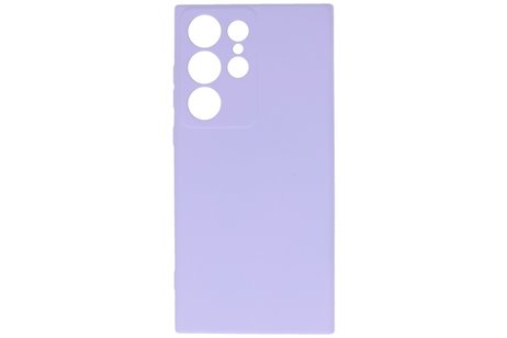 Fashion Backcover Telefoonhoesje - Color Hoesje - Geschikt voor de Samsung Galaxy S23 ULtra - Paars