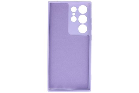 BAOHU Fashion Backcover Telefoonhoesje - Color Hoesje - Geschikt voor de Samsung Galaxy S23 ULtra - Paars