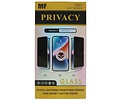 Privacy Screenprotector - Beschermglas - Full Tempered Glass - Geschikt voor iPhone 13 - 13 Pro - 14