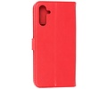 Zakelijke Book Case Telefoonhoesje - Portemonnee Hoesje - Geschikt voor de Samsung Galaxy A14 5G - Rood