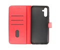 BAOHU Zakelijke Book Case Telefoonhoesje - Portemonnee Hoesje - Geschikt voor de Samsung Galaxy A14 5G - Rood