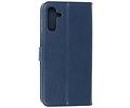 Zakelijke Book Case Telefoonhoesje - Portemonnee Hoesje - Geschikt voor de Samsung Galaxy A14 5G - Navy