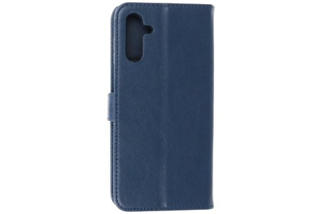 BAOHU Zakelijke Book Case Telefoonhoesje - Portemonnee Hoesje - Geschikt voor de Samsung Galaxy A14 5G - Navy