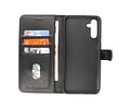 BAOHU Zakelijke Book Case Telefoonhoesje - Portemonnee Hoesje - Geschikt voor de Samsung Galaxy A14 5G - Zwart