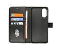 BAOHU Zakelijke Book Case Telefoonhoesje - Portemonnee Hoesje - Geschikt voor de Oppo A78 - Zwart